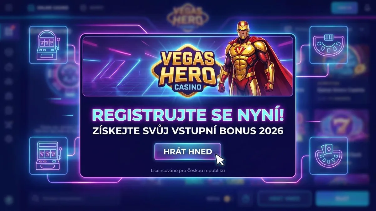 Registrace s bonusem ve Vegas Hero Casino